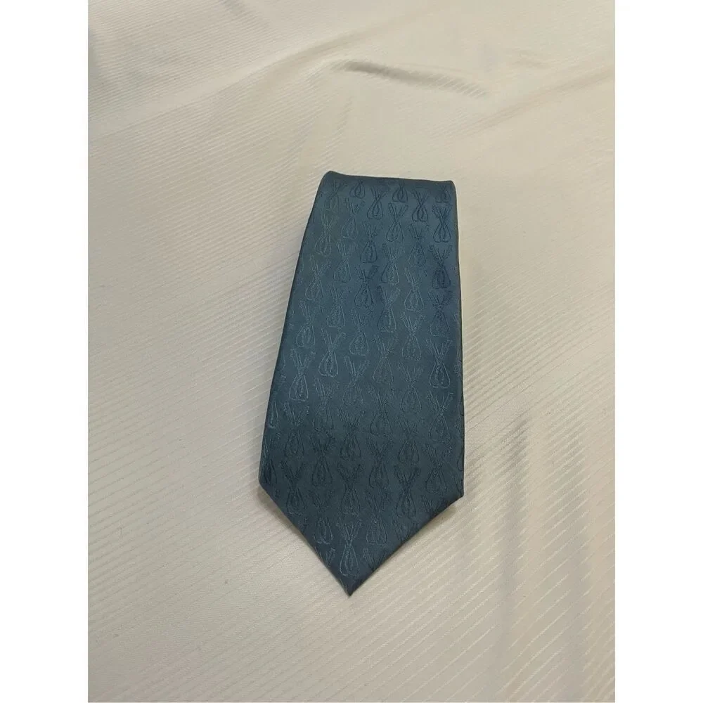 Gucci Vintage Blue Silk Necktie Tie